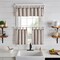 Threadmade Home Tucker Ticking Stripe Window Valance, Linen - 60"W x 15"L